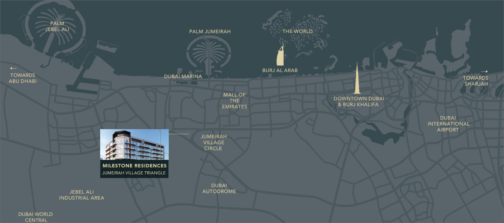 Milestone Residences Location Map